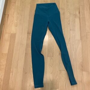 Lululemon full length size two turquoise more blue